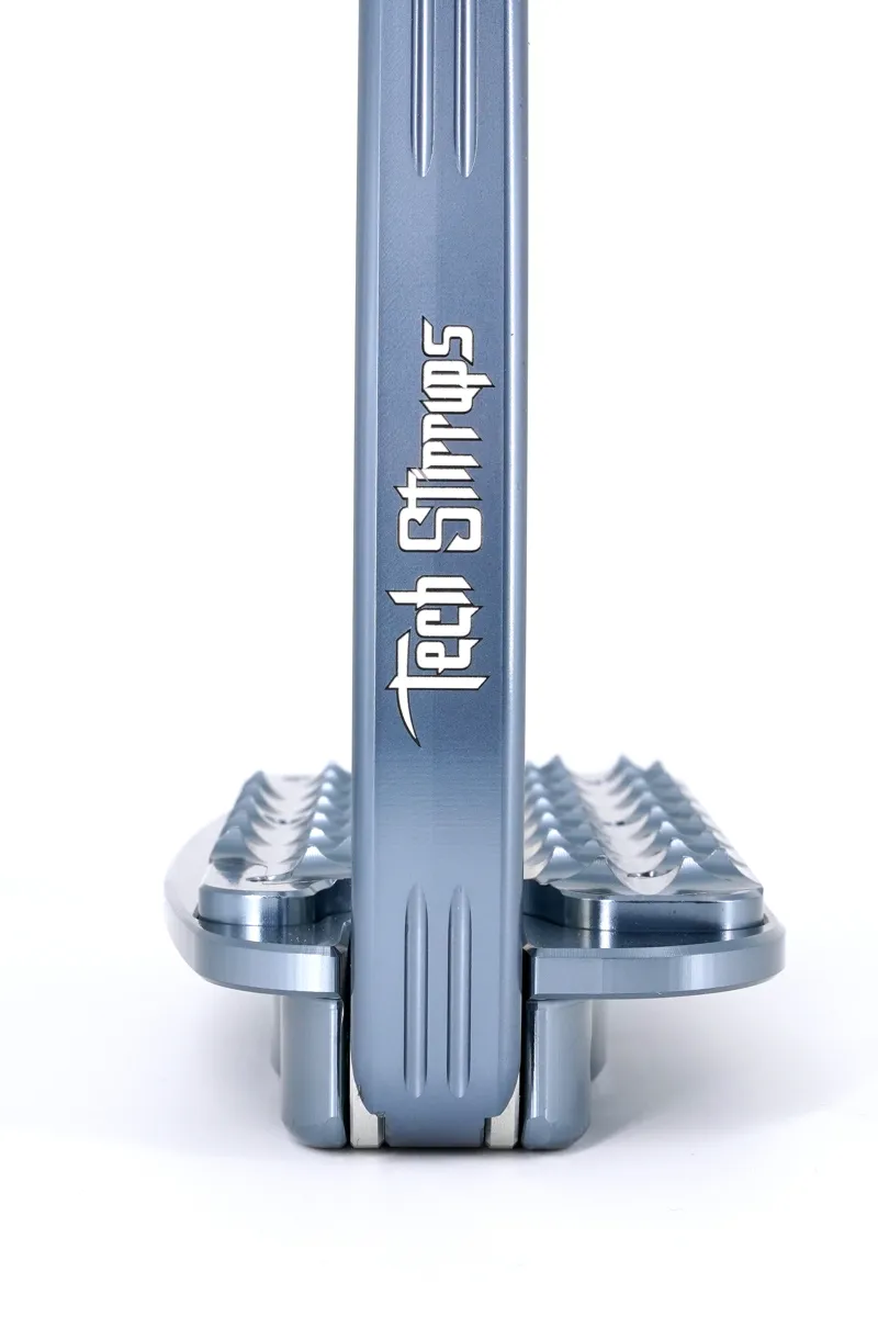 Tech Venice Flat Evo Safety Stirrups-Silver/Titanium-3